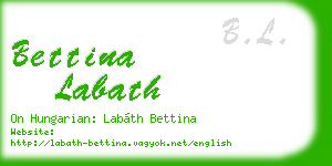 bettina labath business card