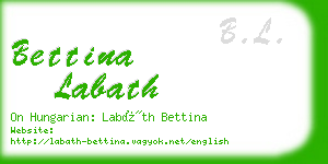 bettina labath business card